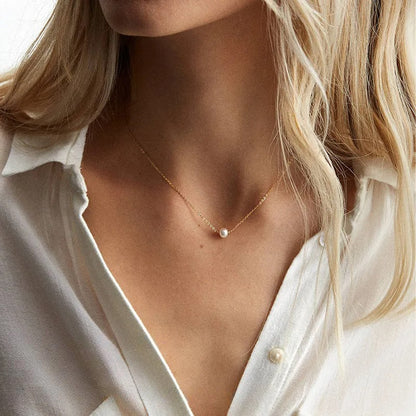 Single Pearl Necklace