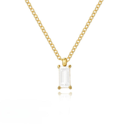 Rectangular Zirconia Pendant